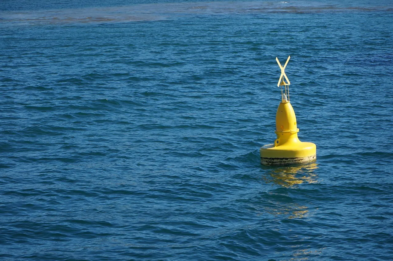 Stock photo: ocean navigation buoy