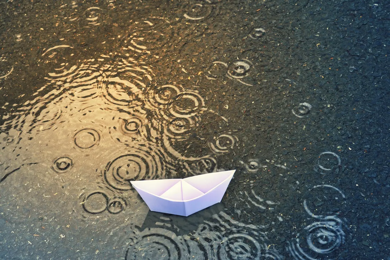 Stock photo: official measuring a puddle on the street
