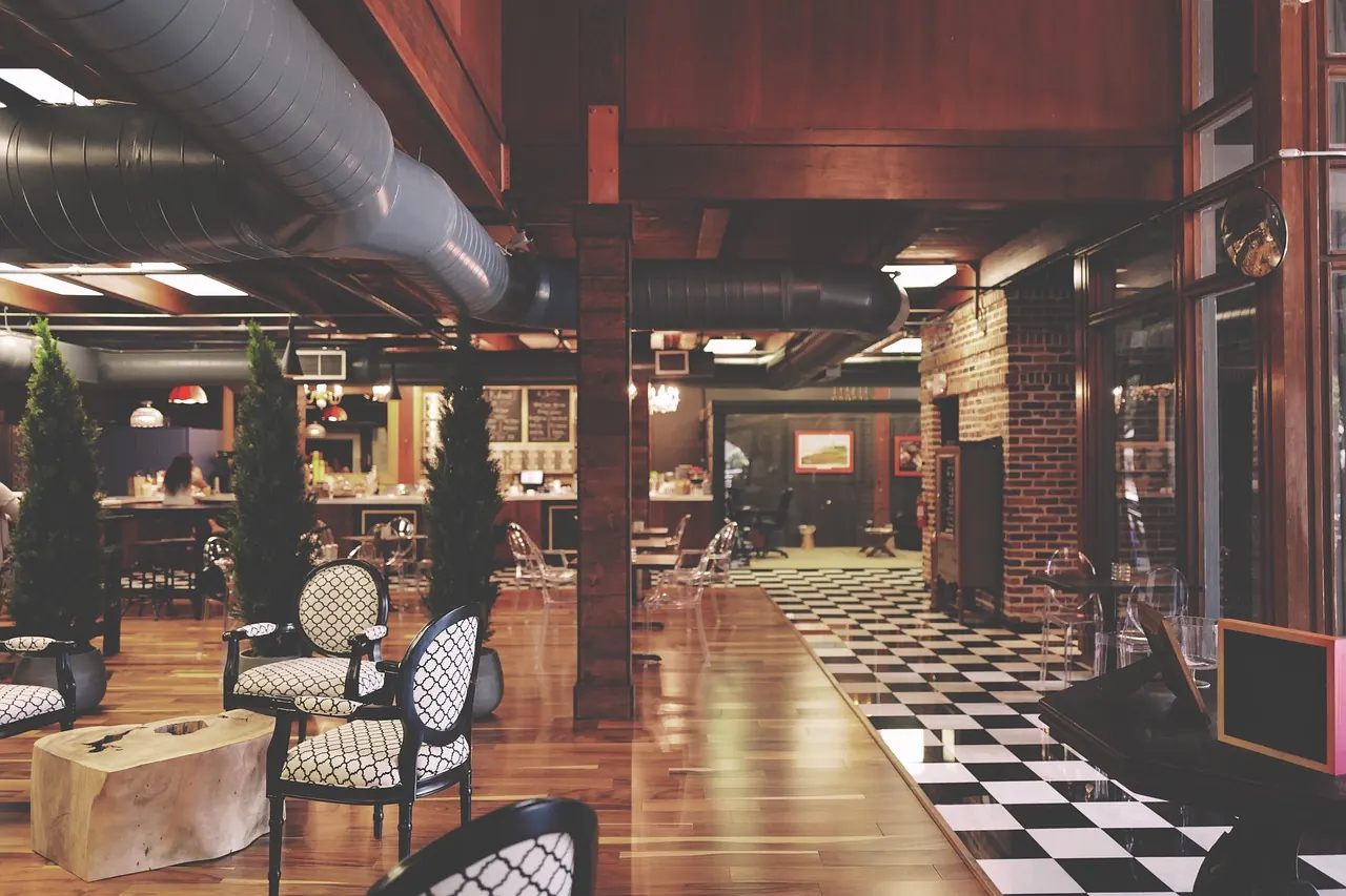 Foto de archivo: interior de un gastropub moderno genérico
