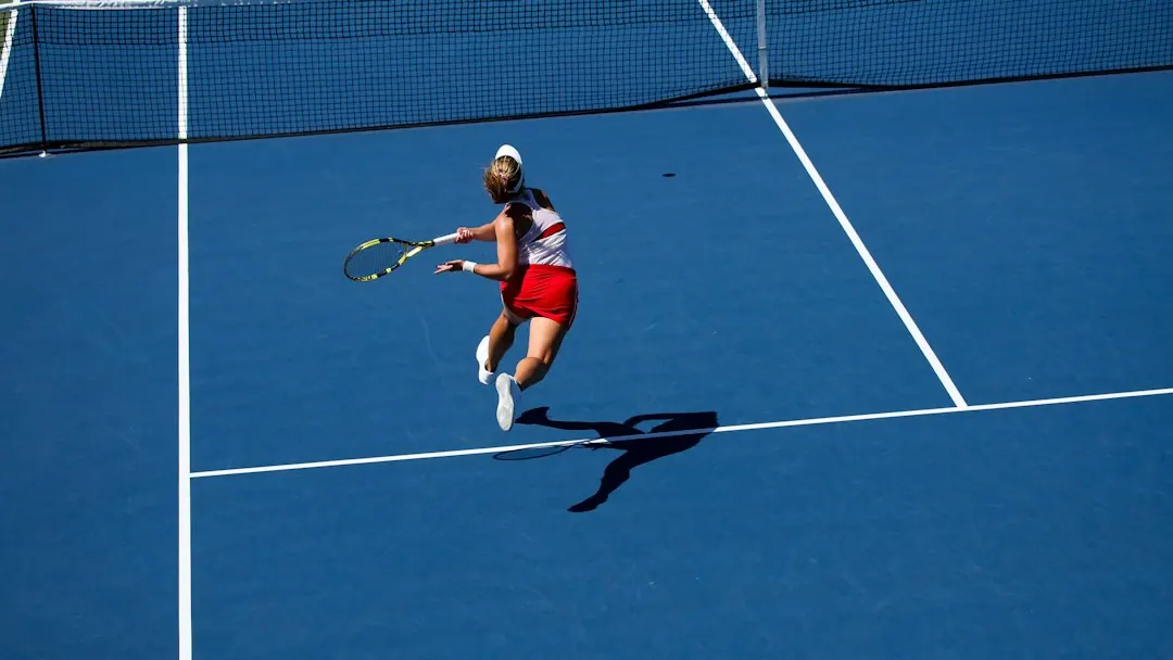 Foto de archivo: jugadores de tenis en la red