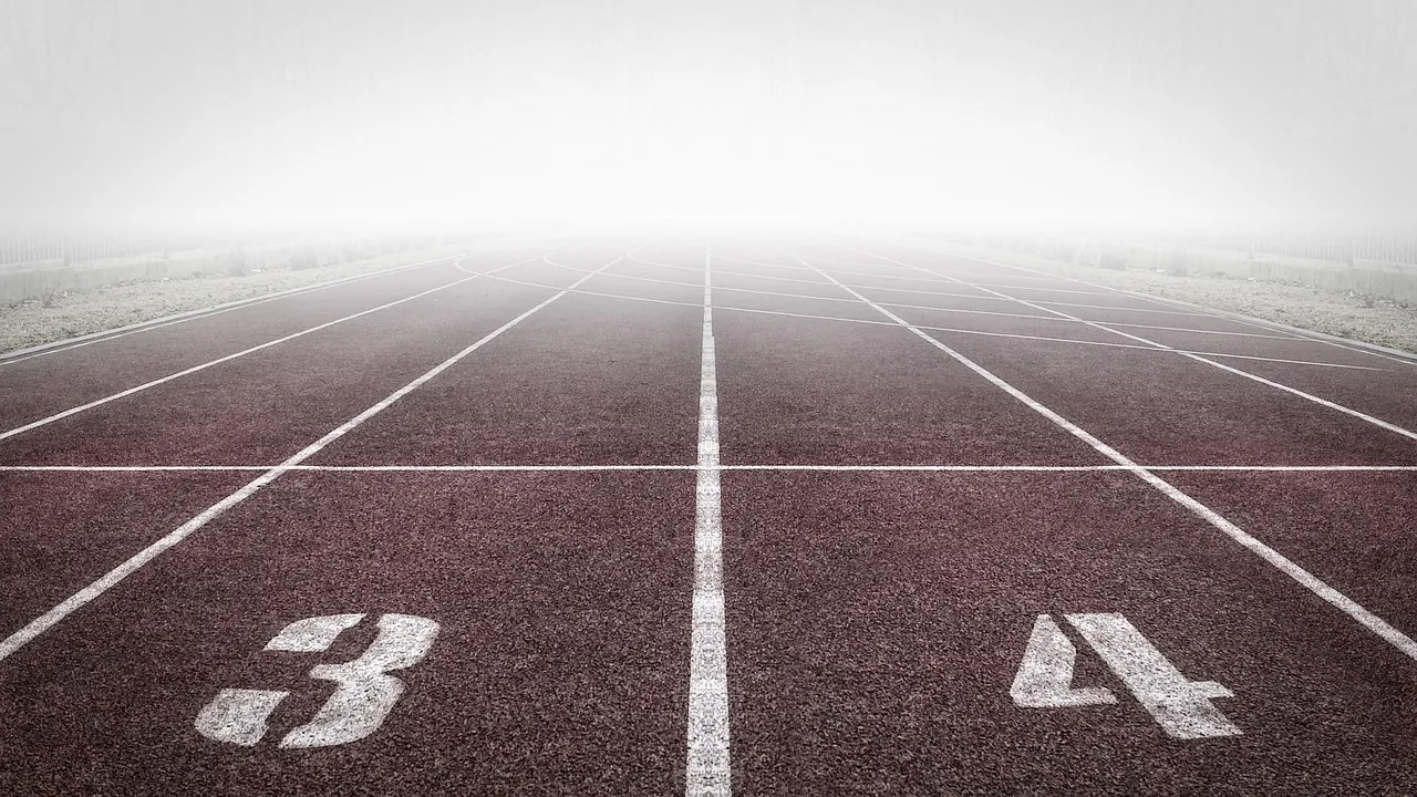 Stock photo: running track