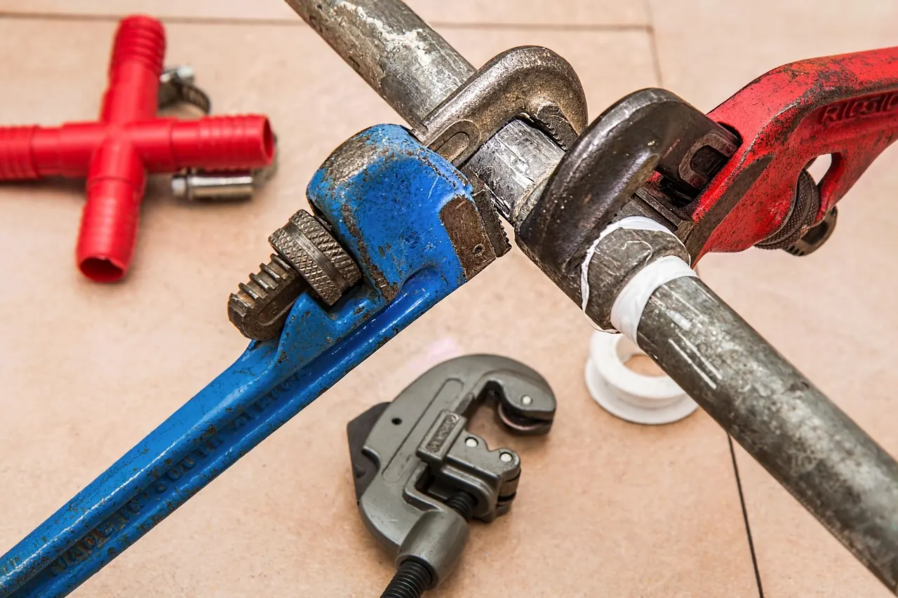 Stock photo: human eye connected to plumbing pipes