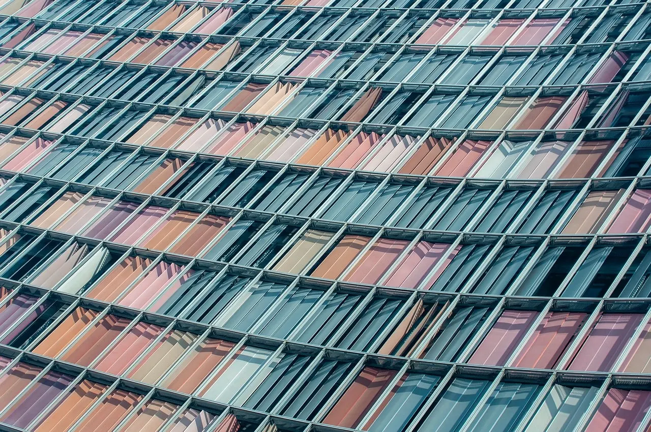 Stock photo: sad office worker looking out window