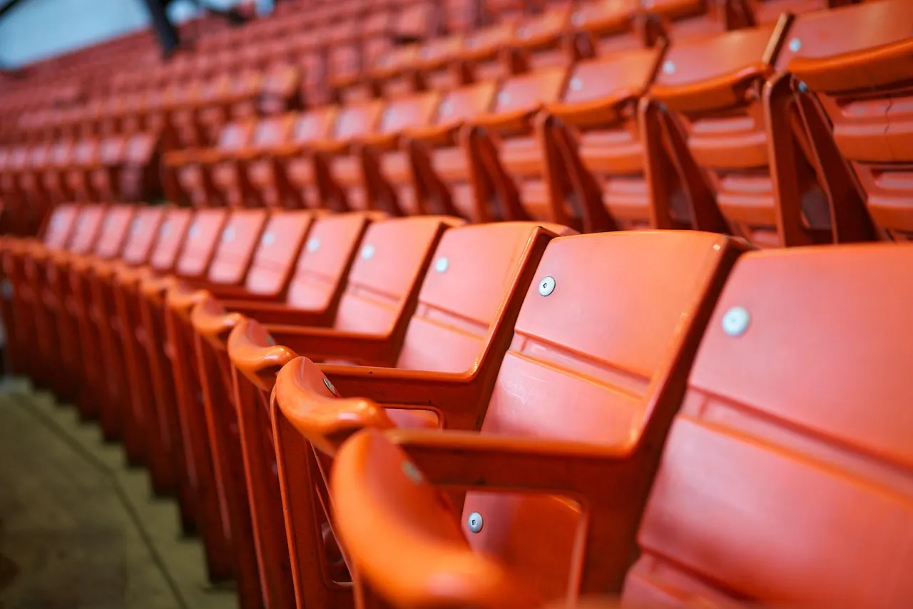 Stock photo: empty stadium seats