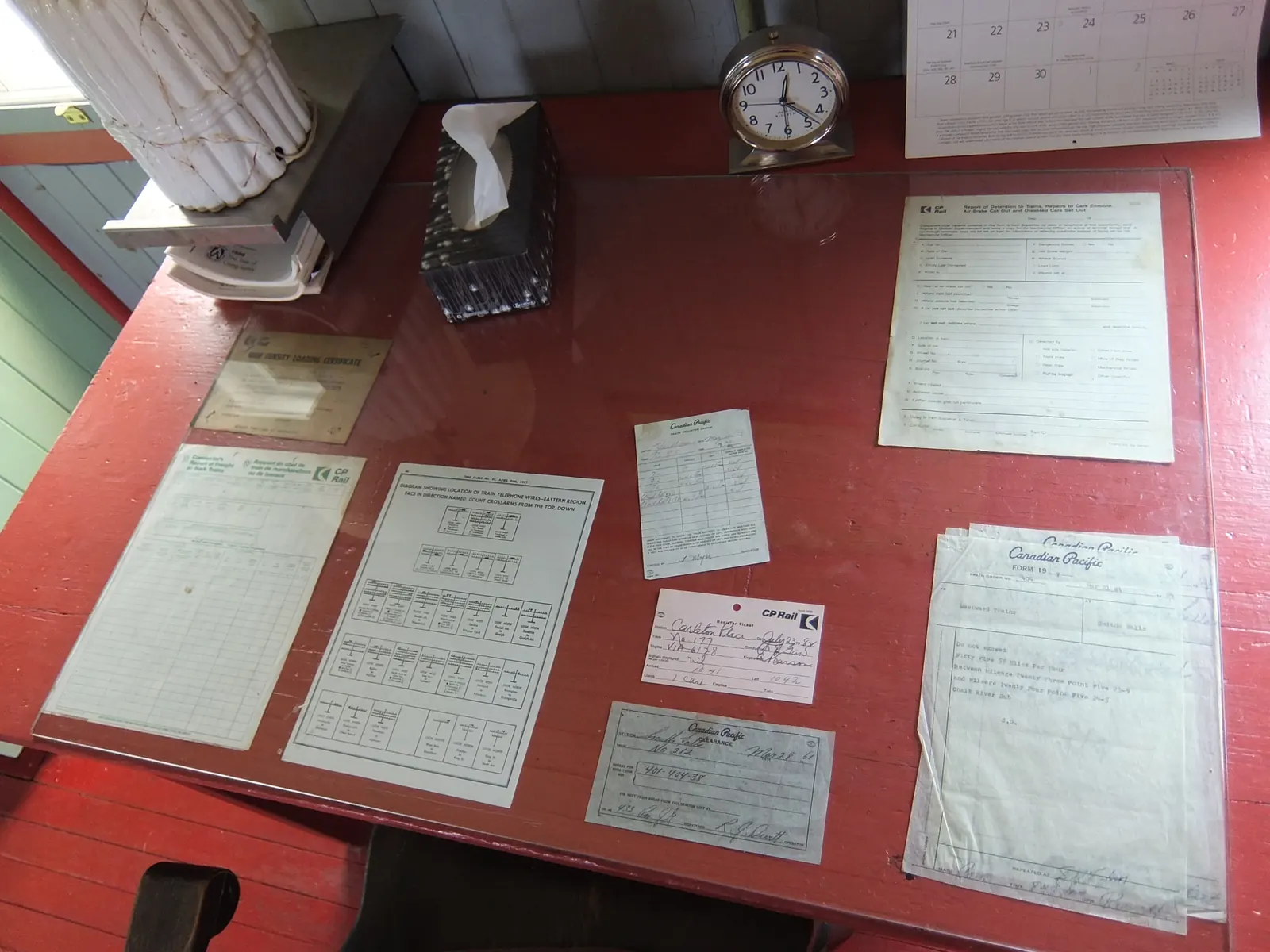 Stock photo: official documents desk